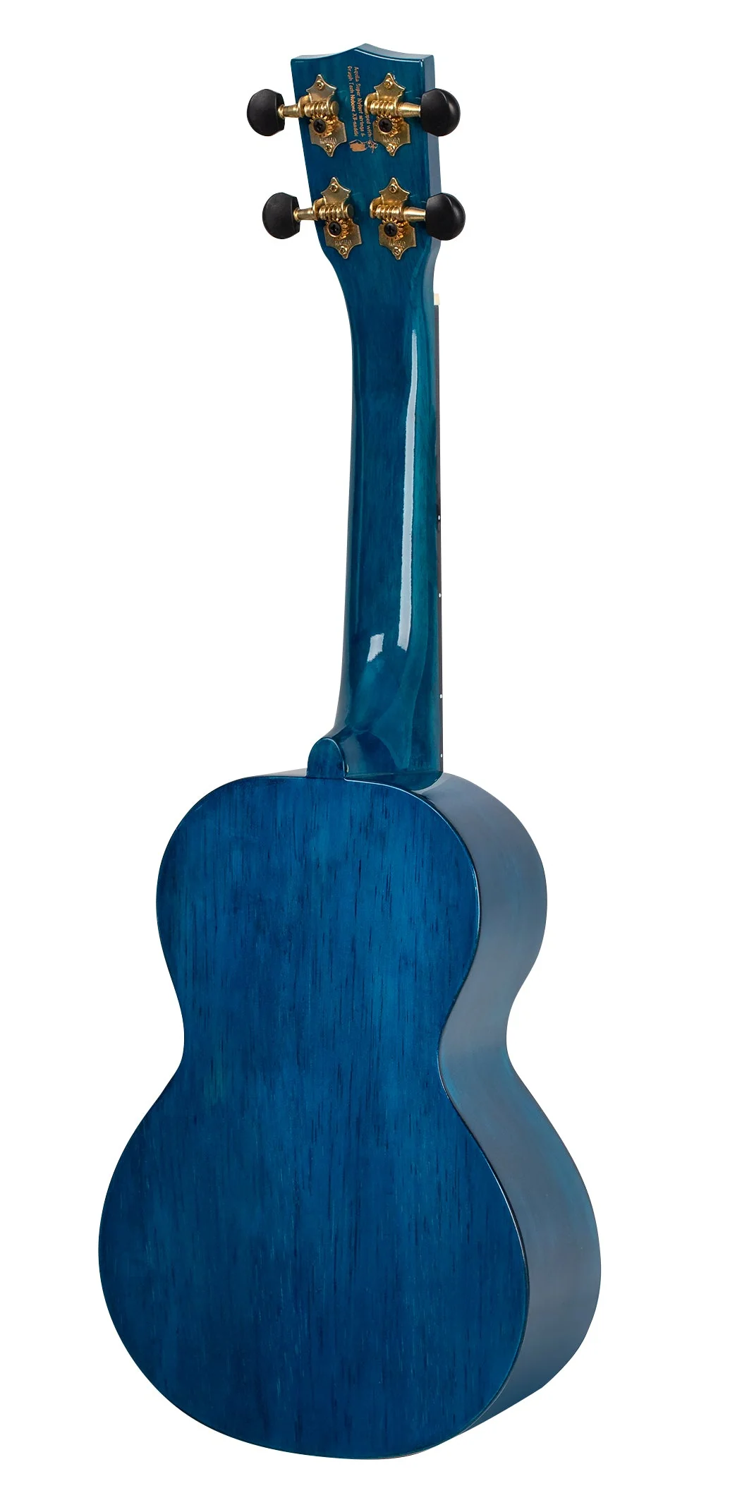 Mahalo Hano Series Concert Ukulele - Transparent Blue - Image 4
