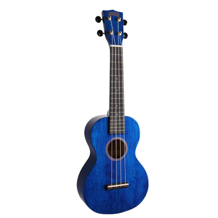 Mahalo Hano Series Concert Ukulele - Transparent Blue - Image 9
