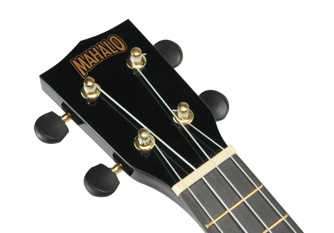 Mahalo M1 Rainbow Series Soprano Ukulele - Black - Image 9