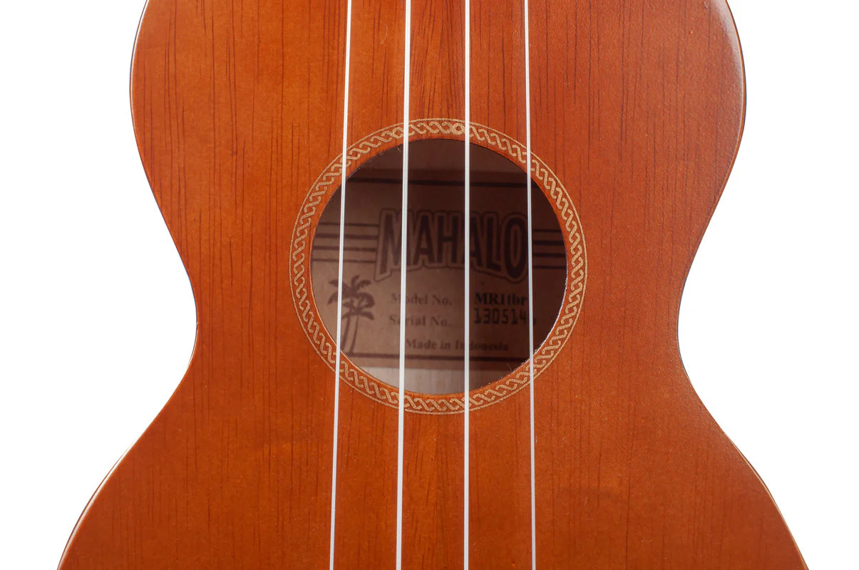Mahalo M1 Rainbow Series Soprano Ukulele - Brown - Image 8