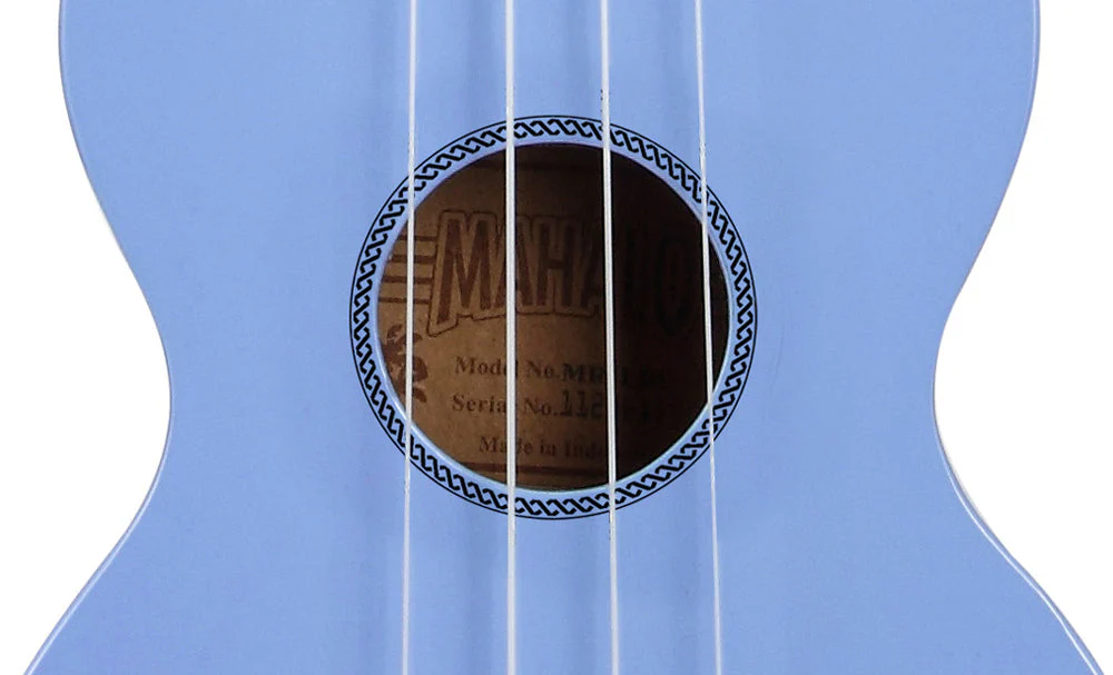 Mahalo M1 Rainbow Series Soprano Ukulele - Light Blue - Image 8