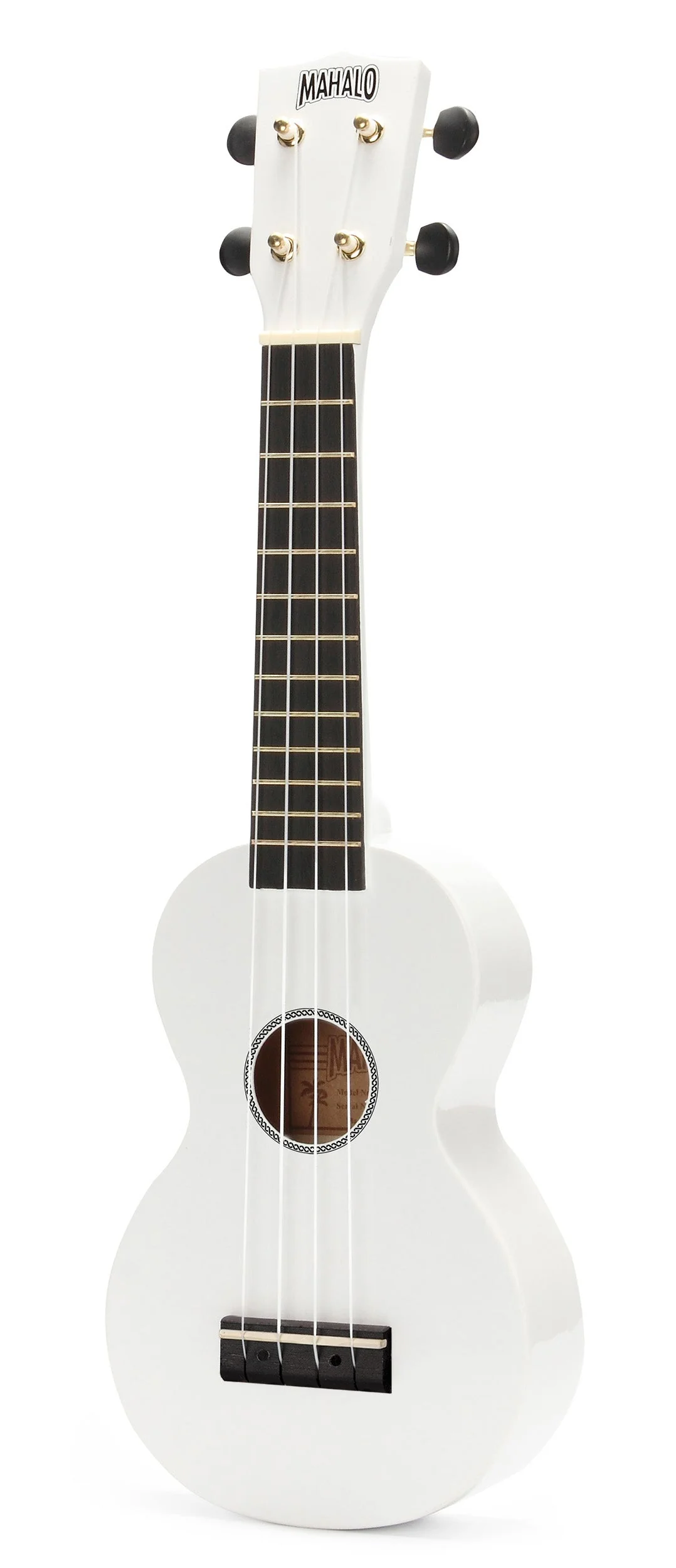 Mahalo M1 Rainbow Series Soprano Ukulele - White - Image 3