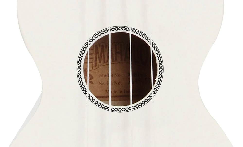 Mahalo M1 Rainbow Series Soprano Ukulele - White - Image 8
