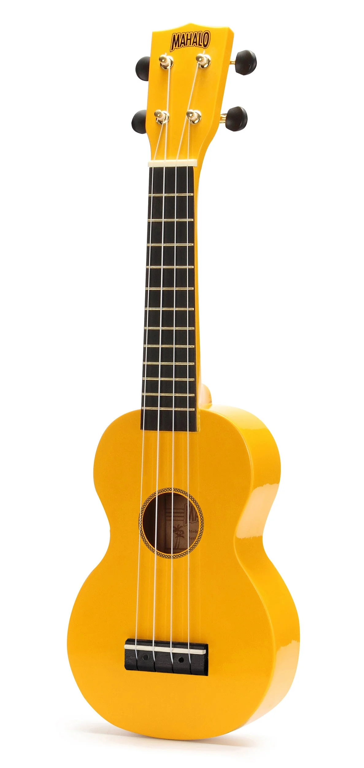 Mahalo M1 Rainbow Series Soprano Ukulele - Yellow - Image 3