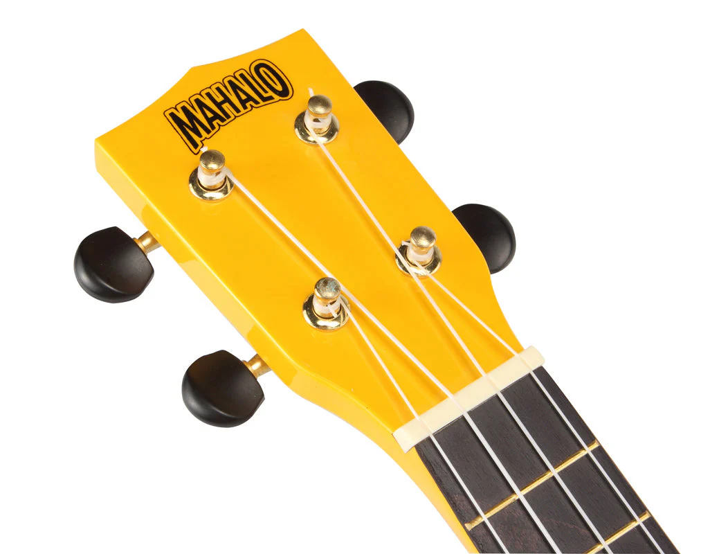 Mahalo M1 Rainbow Series Soprano Ukulele - Yellow - Image 9