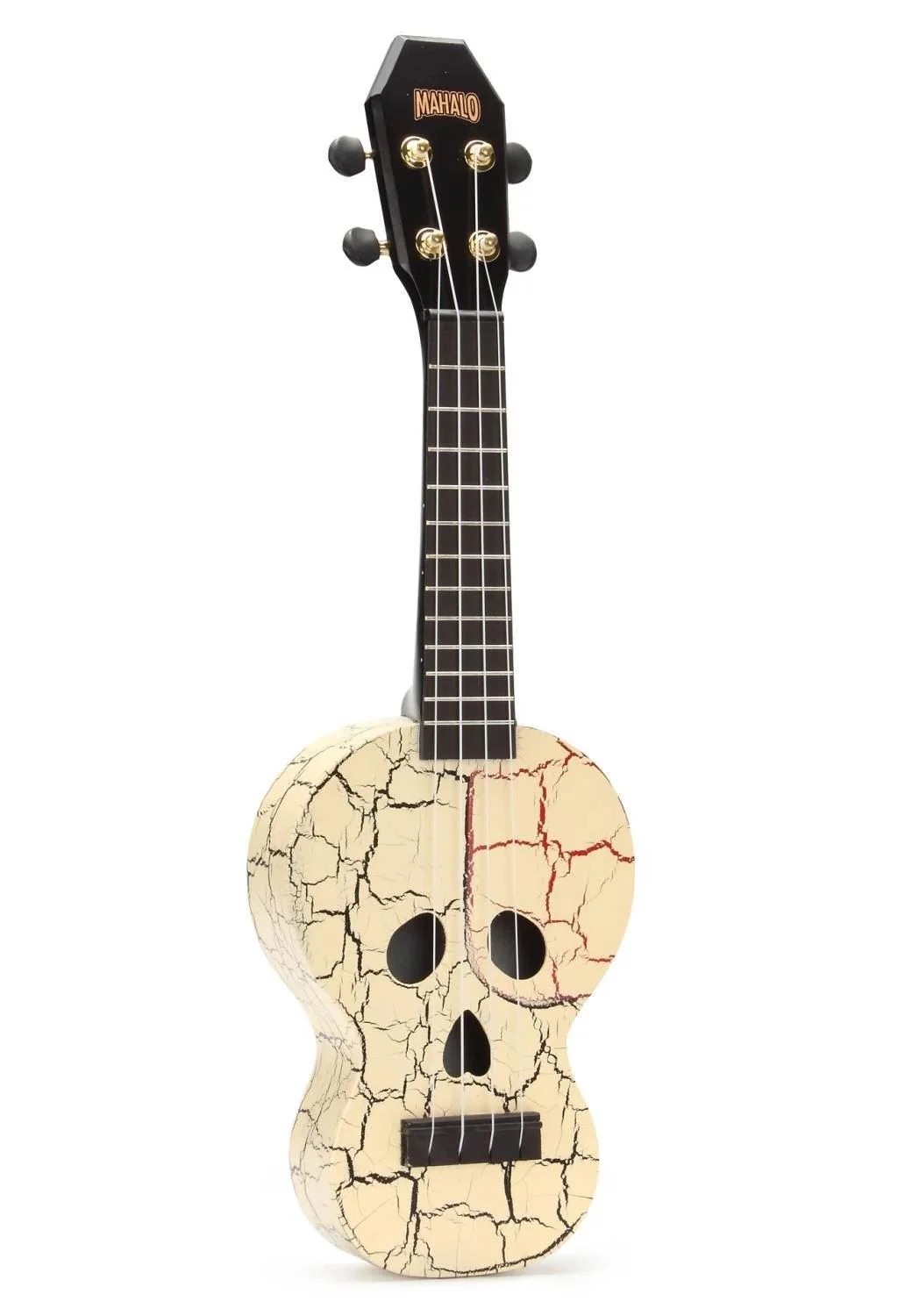 Mahalo MC1SKWT Creative Series Skull Ukukele in White - Image 6