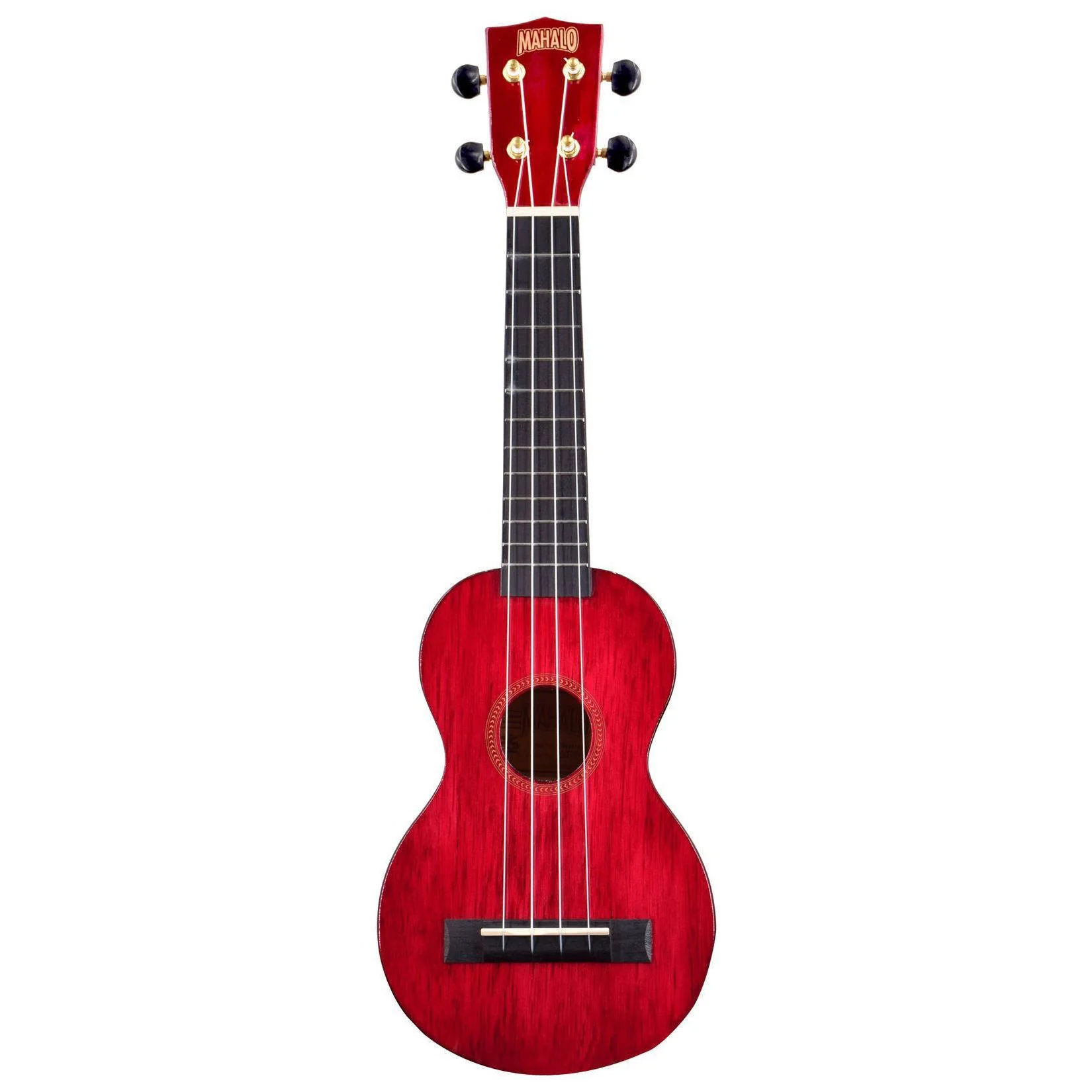 Mahalo MH1TWR Hano Series Soprano Ukulele in Trans Wine Red - Image 6