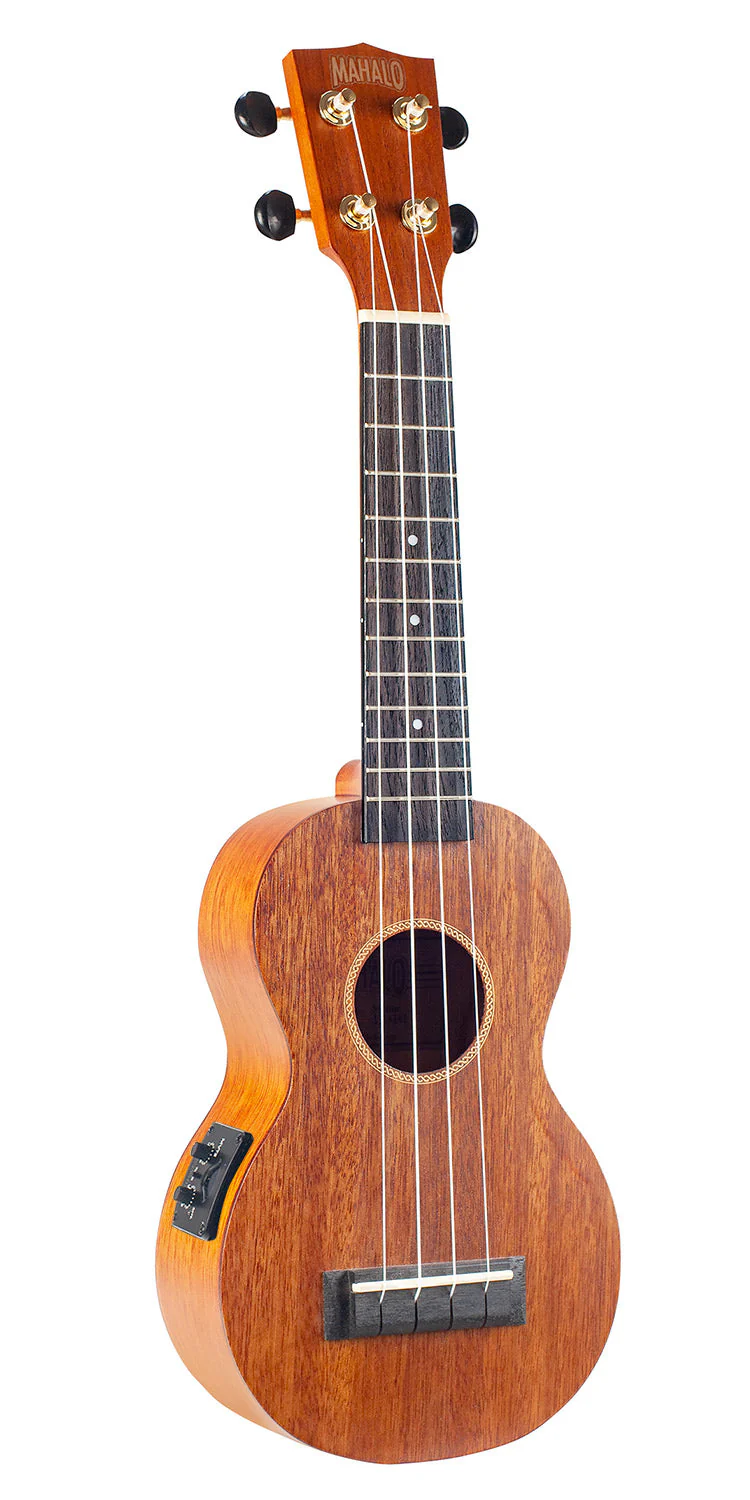 Mahalo MJ1VTTBR Java Series Soprano Ukulele in Transparent Brown with Pickup - Image 2