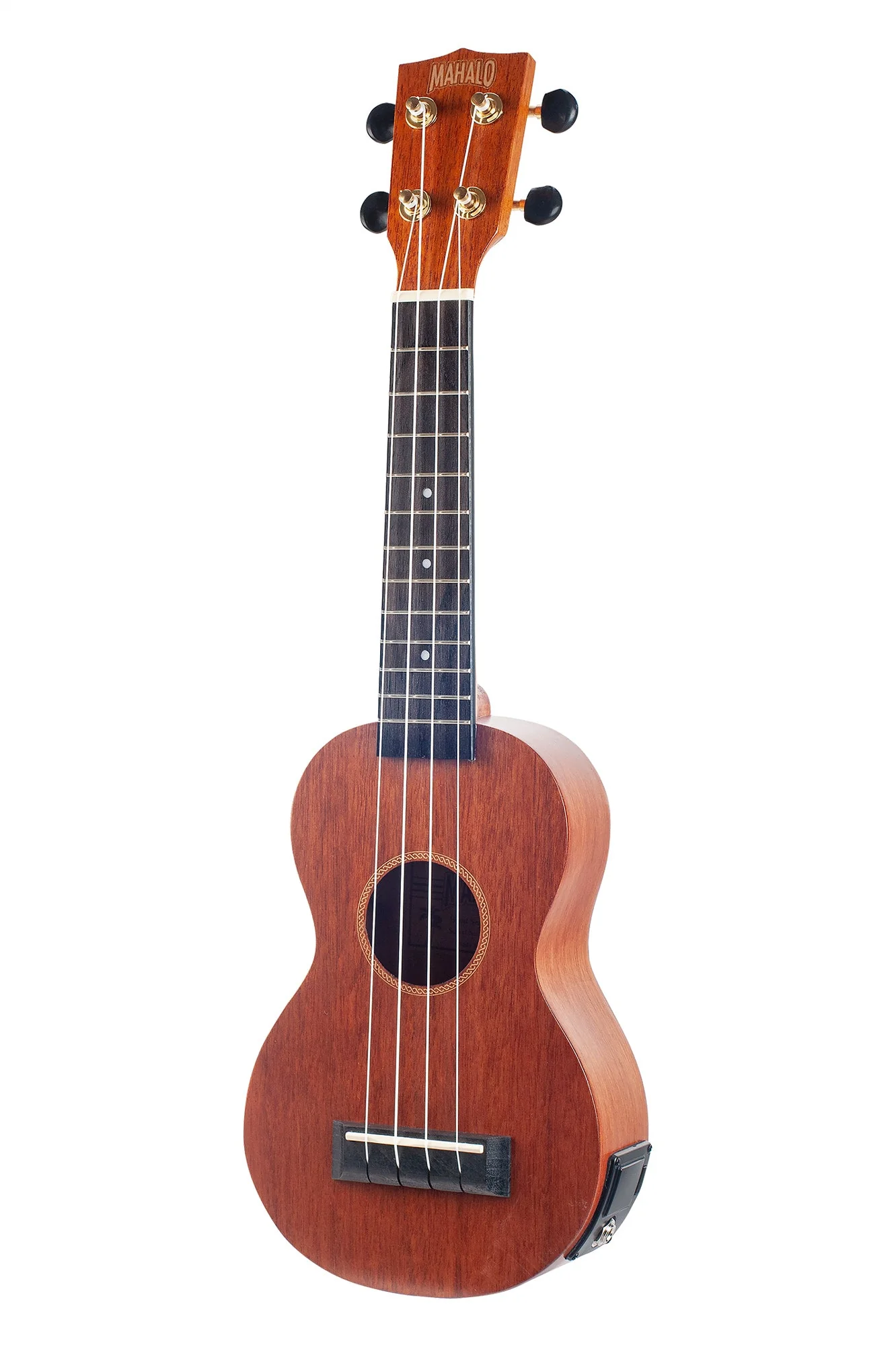Mahalo MJ1VTTBR Java Series Soprano Ukulele in Transparent Brown with Pickup - Image 3