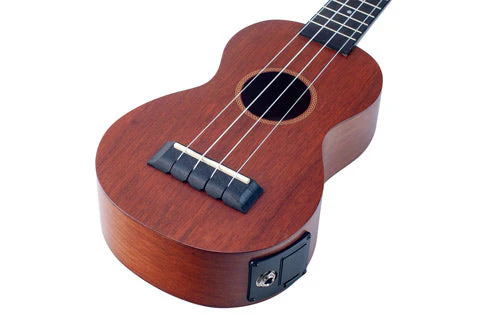 Mahalo MJ1VTTBR Java Series Soprano Ukulele in Transparent Brown with Pickup - Image 8