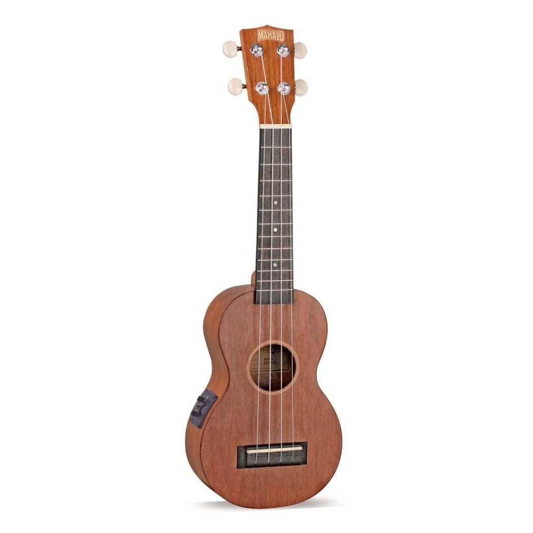 Mahalo MJ1VTTBR Java Series Soprano Ukulele in Transparent Brown with Pickup - Image 9