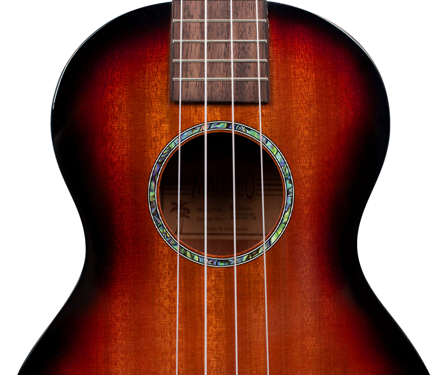 Mahalo MJ33TS Java Series Tenor Ukulele in Transparent Sunburst - Image 5