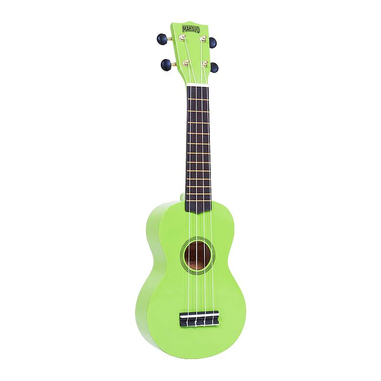 Mahalo MR1GN Rainbow Series Soprano Ukulele - Green - Image 12