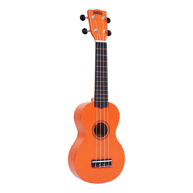 Mahalo MR1OR Rainbow Series Soprano Ukulele - Orange - Image 12