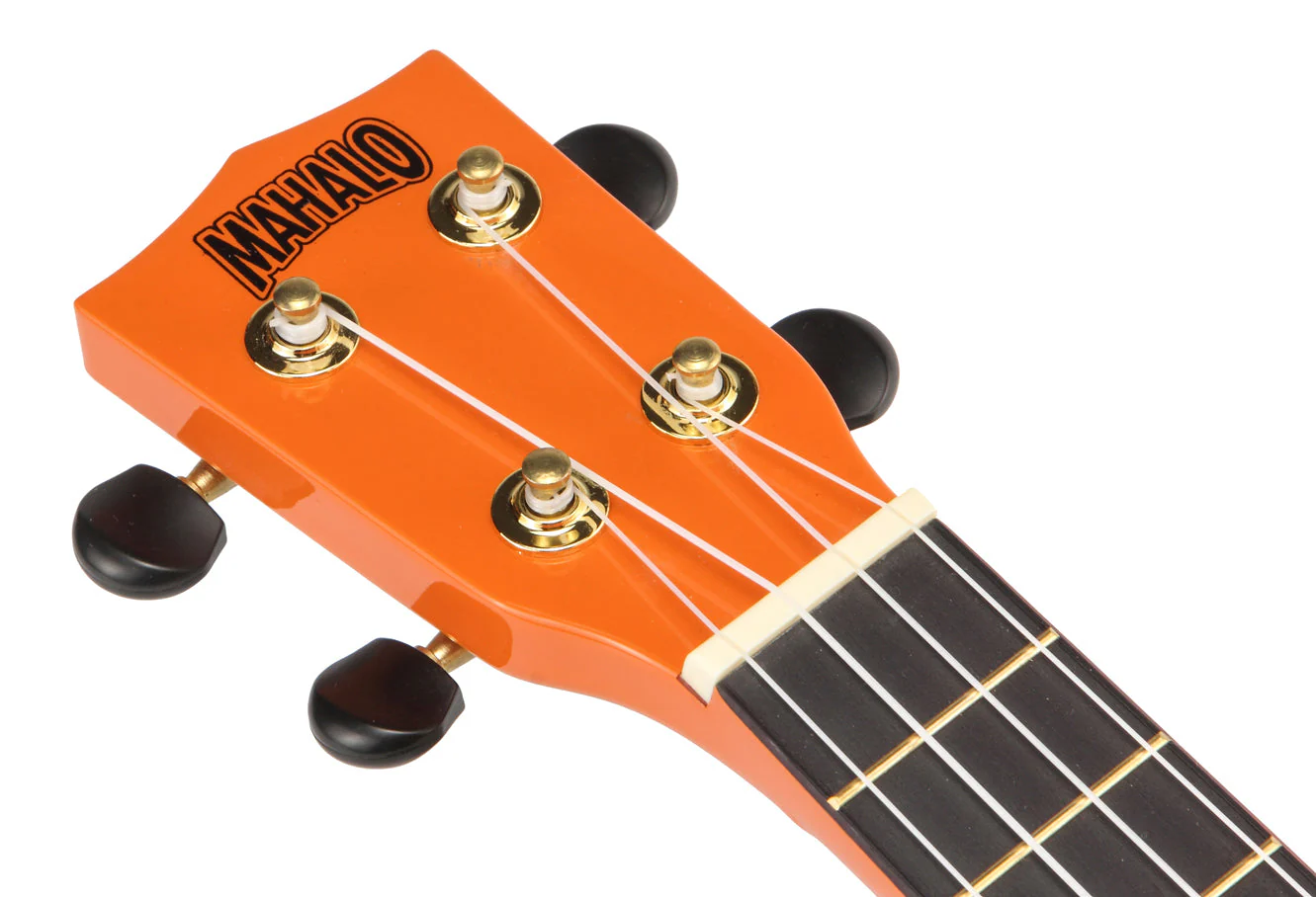 Mahalo MR1OR Rainbow Series Soprano Ukulele - Orange - Image 9