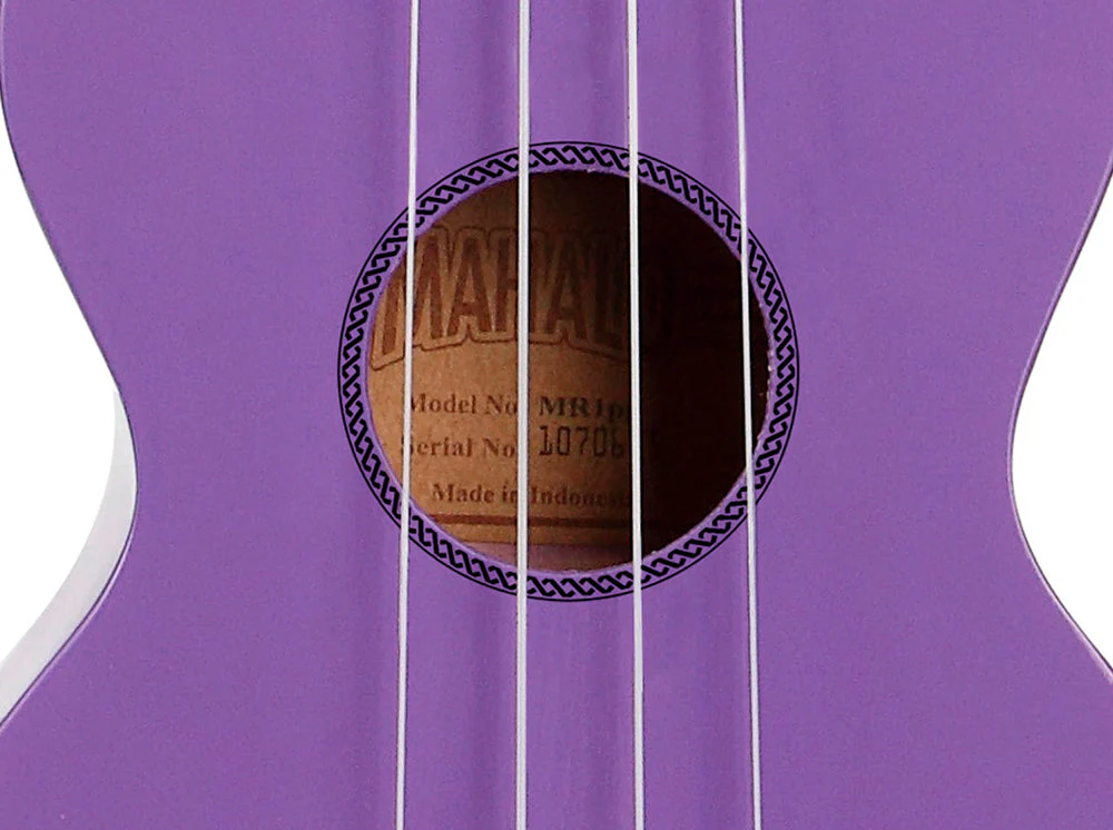 Mahalo MR1PP Rainbow Series Soprano Ukulele - Purple - Image 8