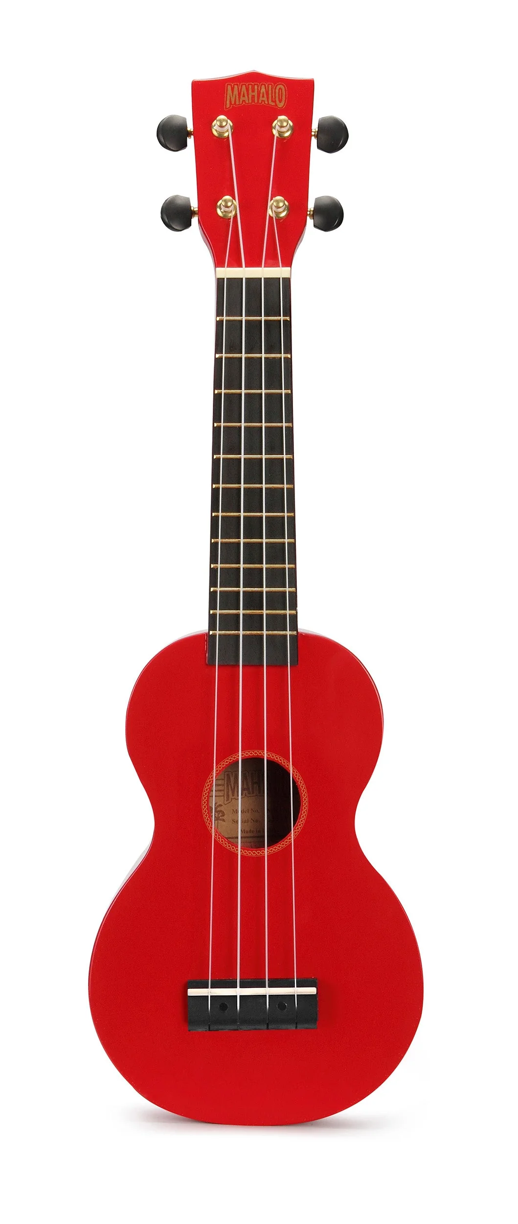 Mahalo MR1RD Rainbow Series Soprano Ukulele - Red
