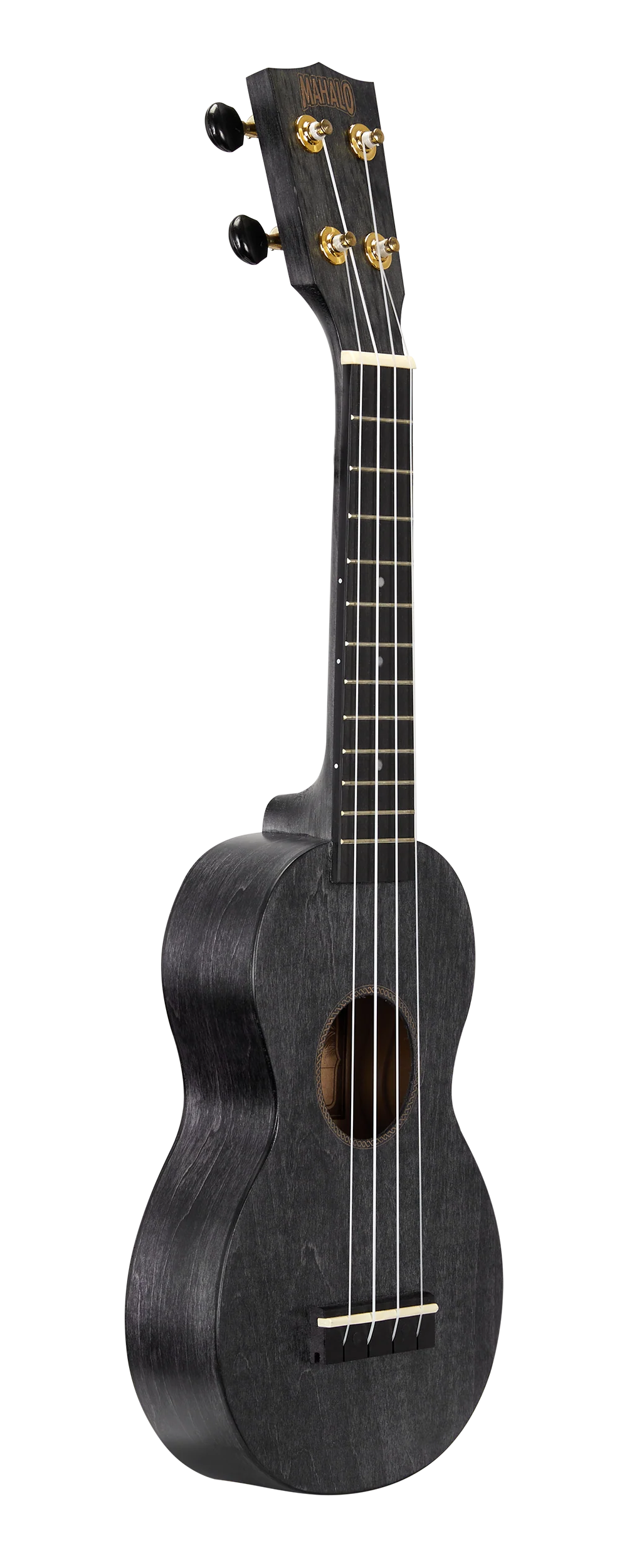 Mahalo MS1TBK Slimline Ukulele in Transparent Black - Image 2