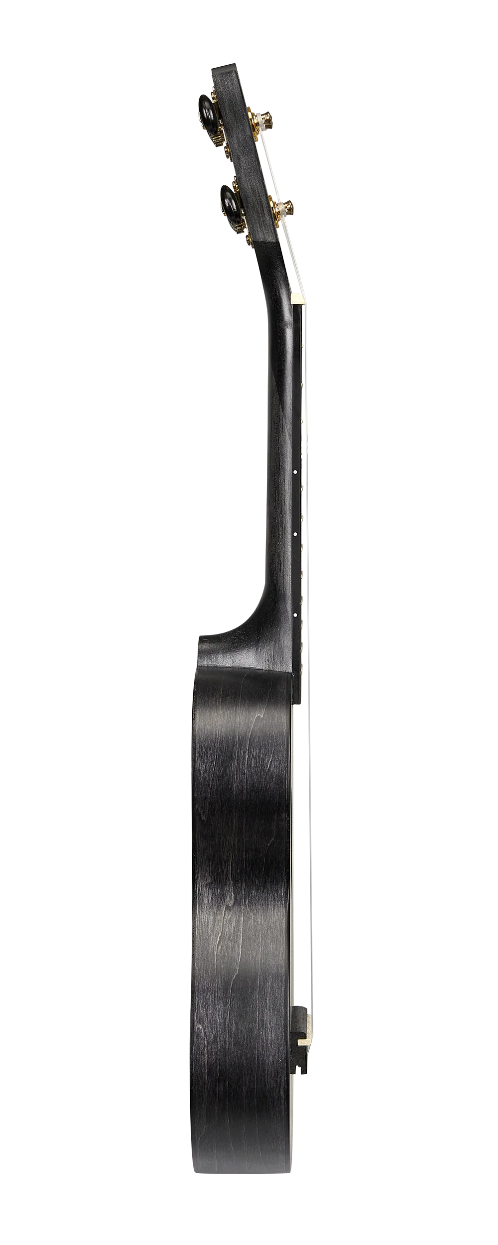 Mahalo MS1TBK Slimline Ukulele in Transparent Black - Image 3