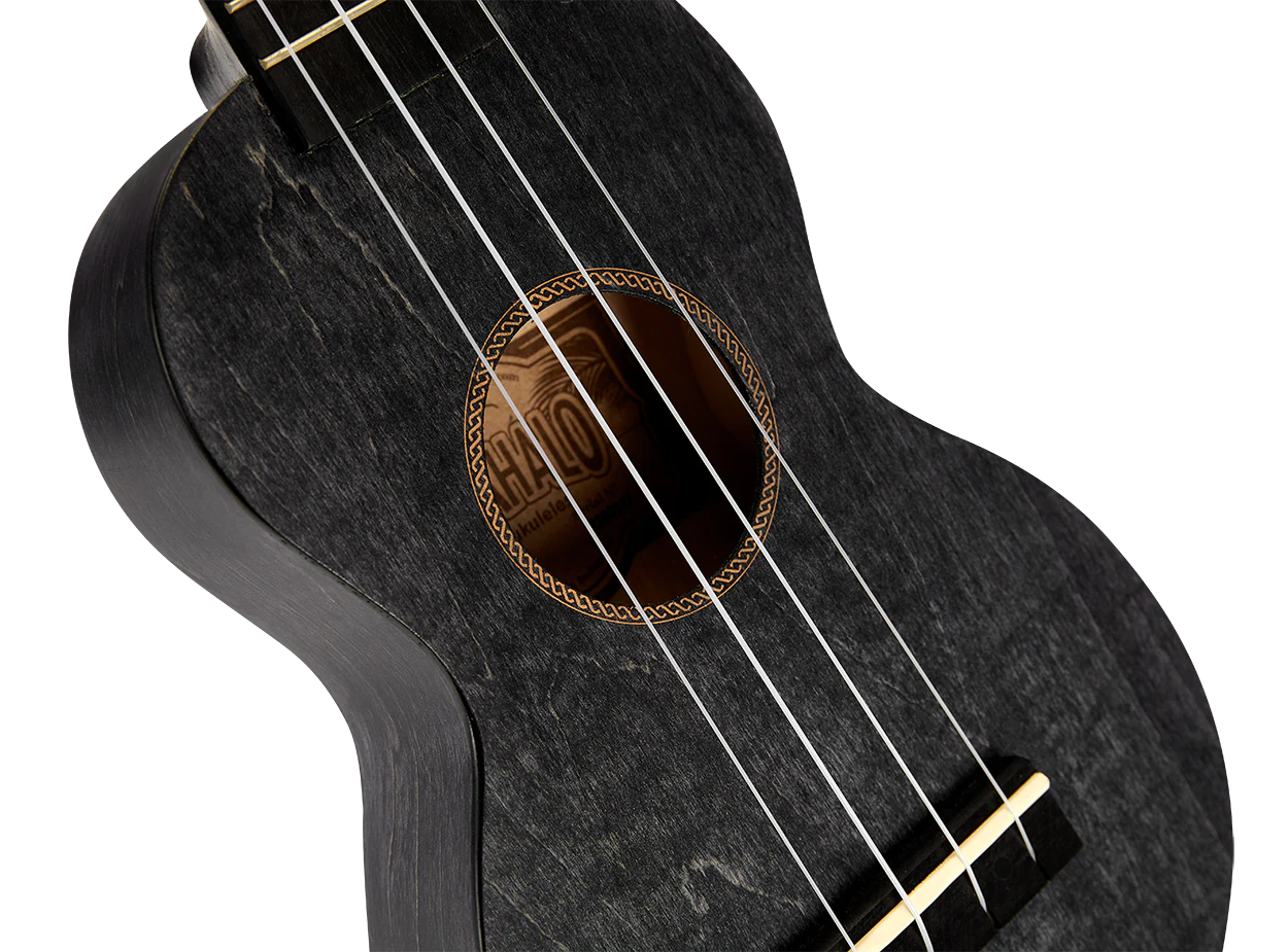 Mahalo MS1TBK Slimline Ukulele in Transparent Black - Image 6