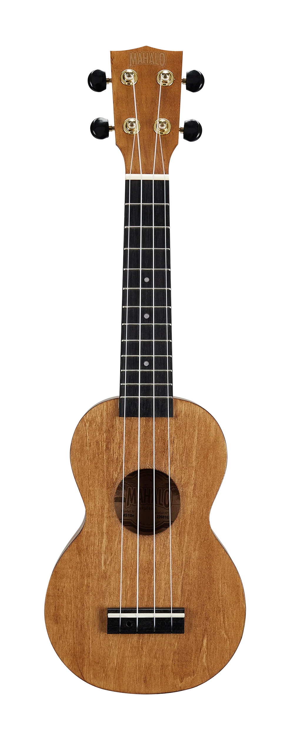 Mahalo MS1TBR Slimline Ukulele in Transparent Brown