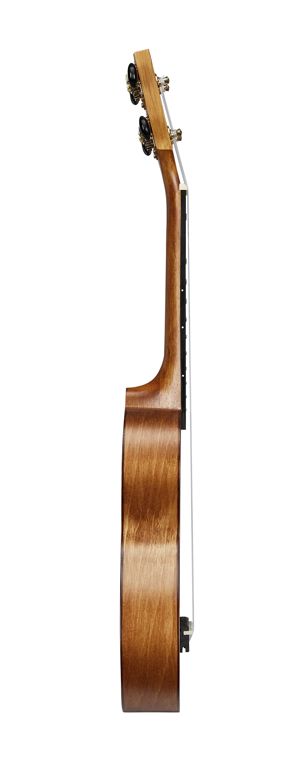 Mahalo MS1TBR Slimline Ukulele in Transparent Brown - Image 3