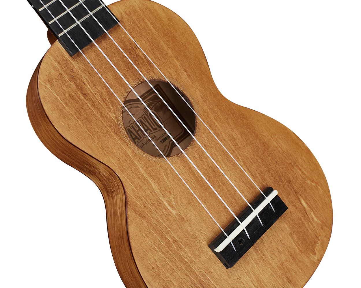 Mahalo MS1TBR Slimline Ukulele in Transparent Brown - Image 7