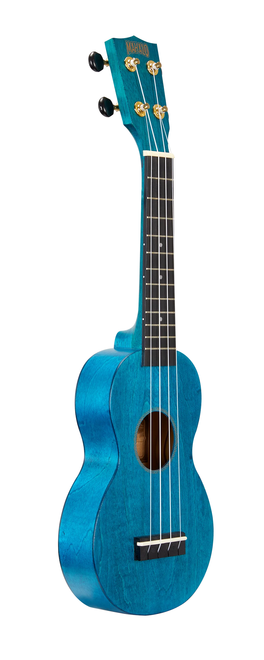 Mahalo MS1TBU Slimline Ukulele in Transparent Blue - Image 2