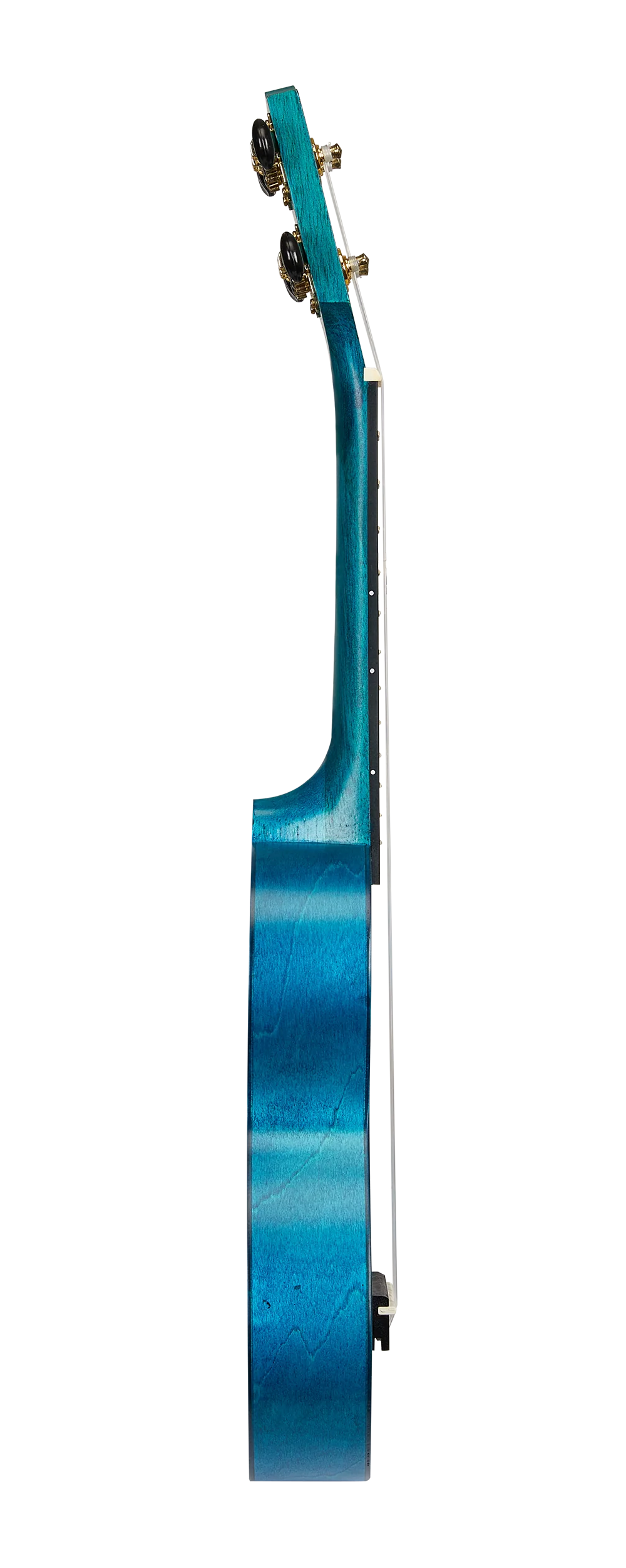 Mahalo MS1TBU Slimline Ukulele in Transparent Blue - Image 3