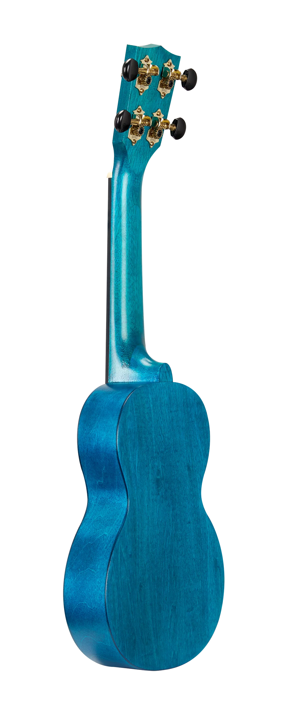 Mahalo MS1TBU Slimline Ukulele in Transparent Blue - Image 4