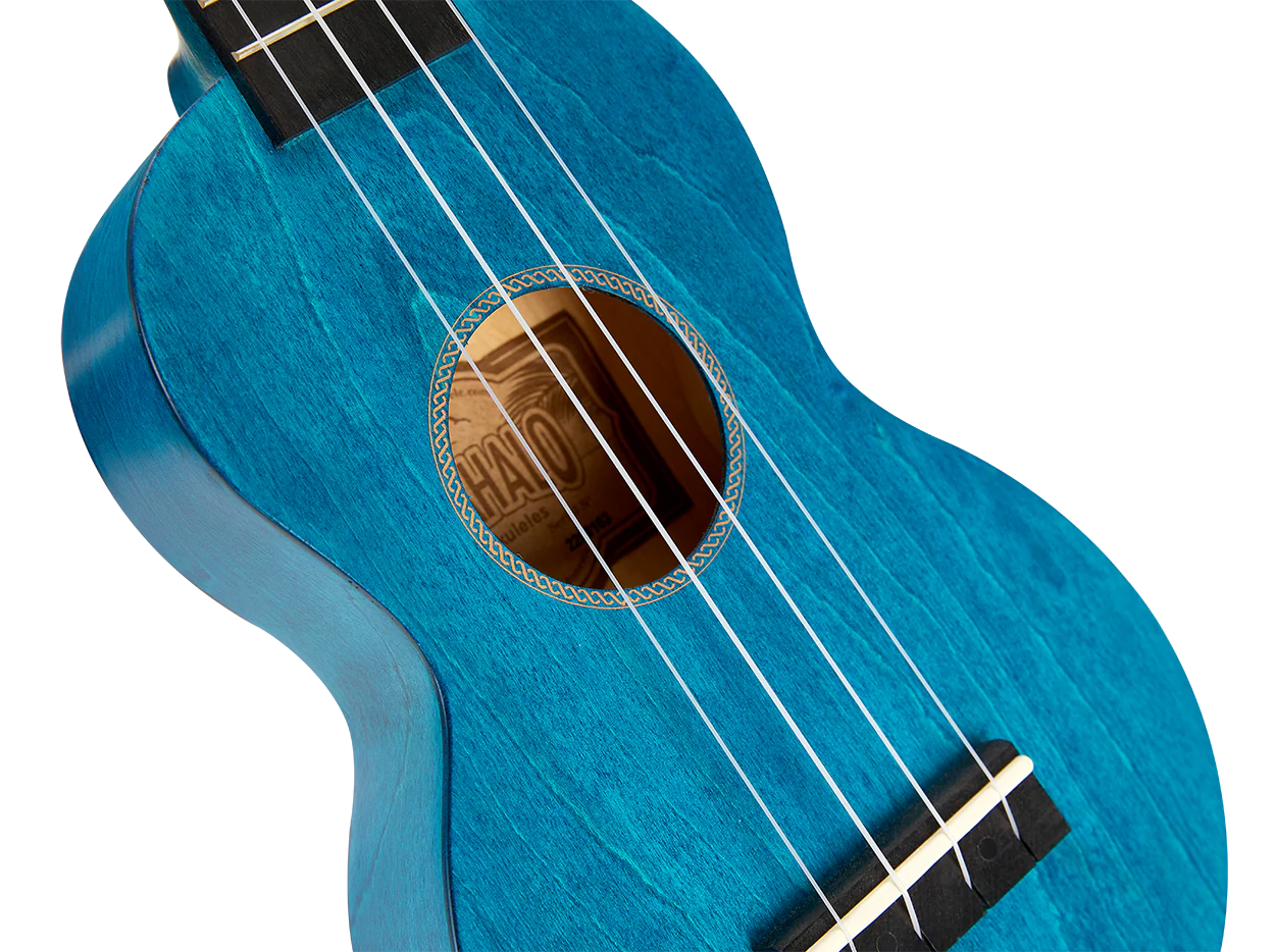 Mahalo MS1TBU Slimline Ukulele in Transparent Blue - Image 6