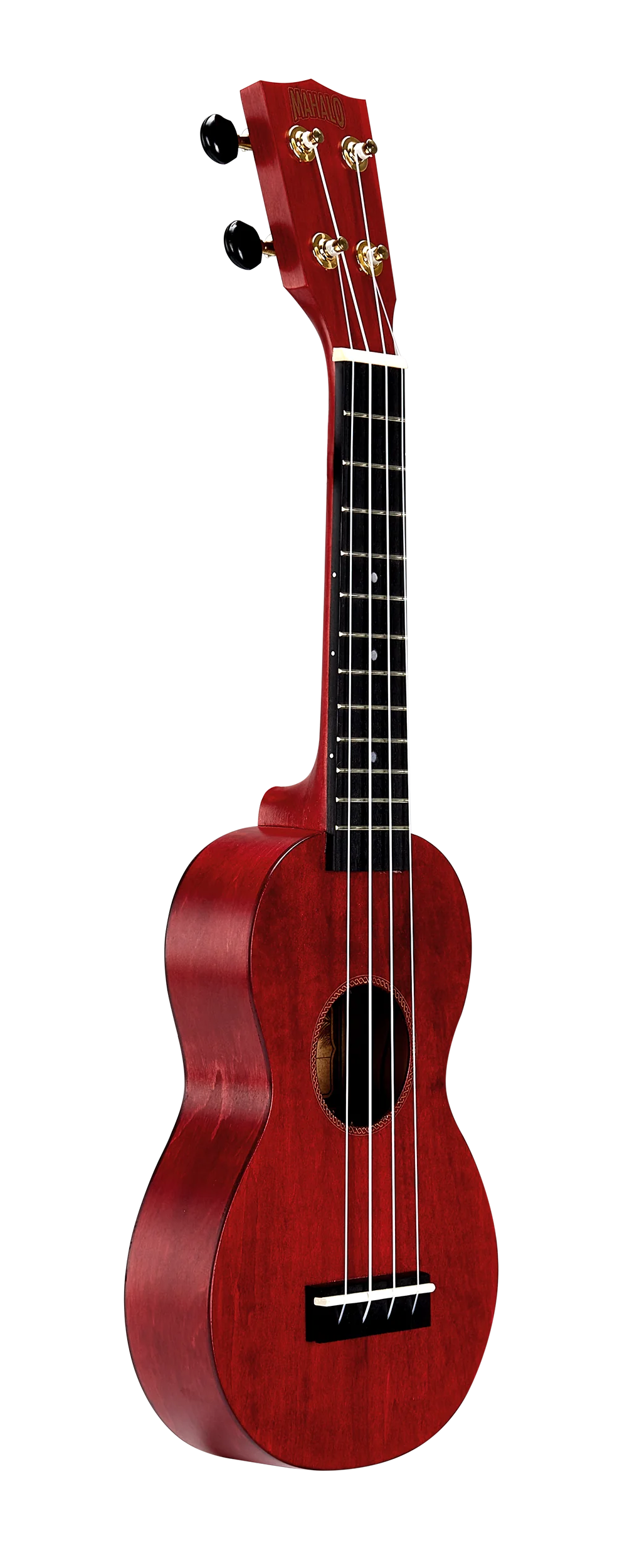 Mahalo MS1TRD Slimline Ukulele in Transparent Red - Image 2