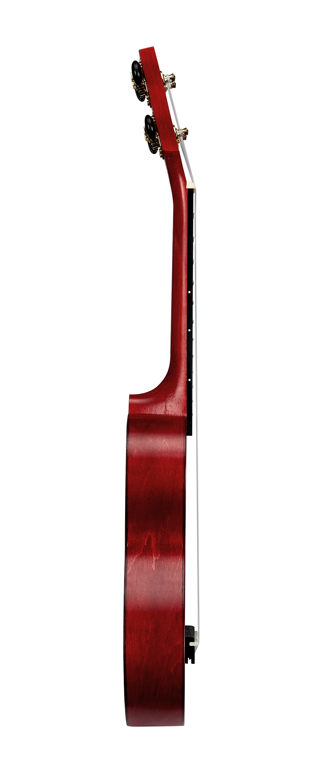 Mahalo MS1TRD Slimline Ukulele in Transparent Red - Image 3