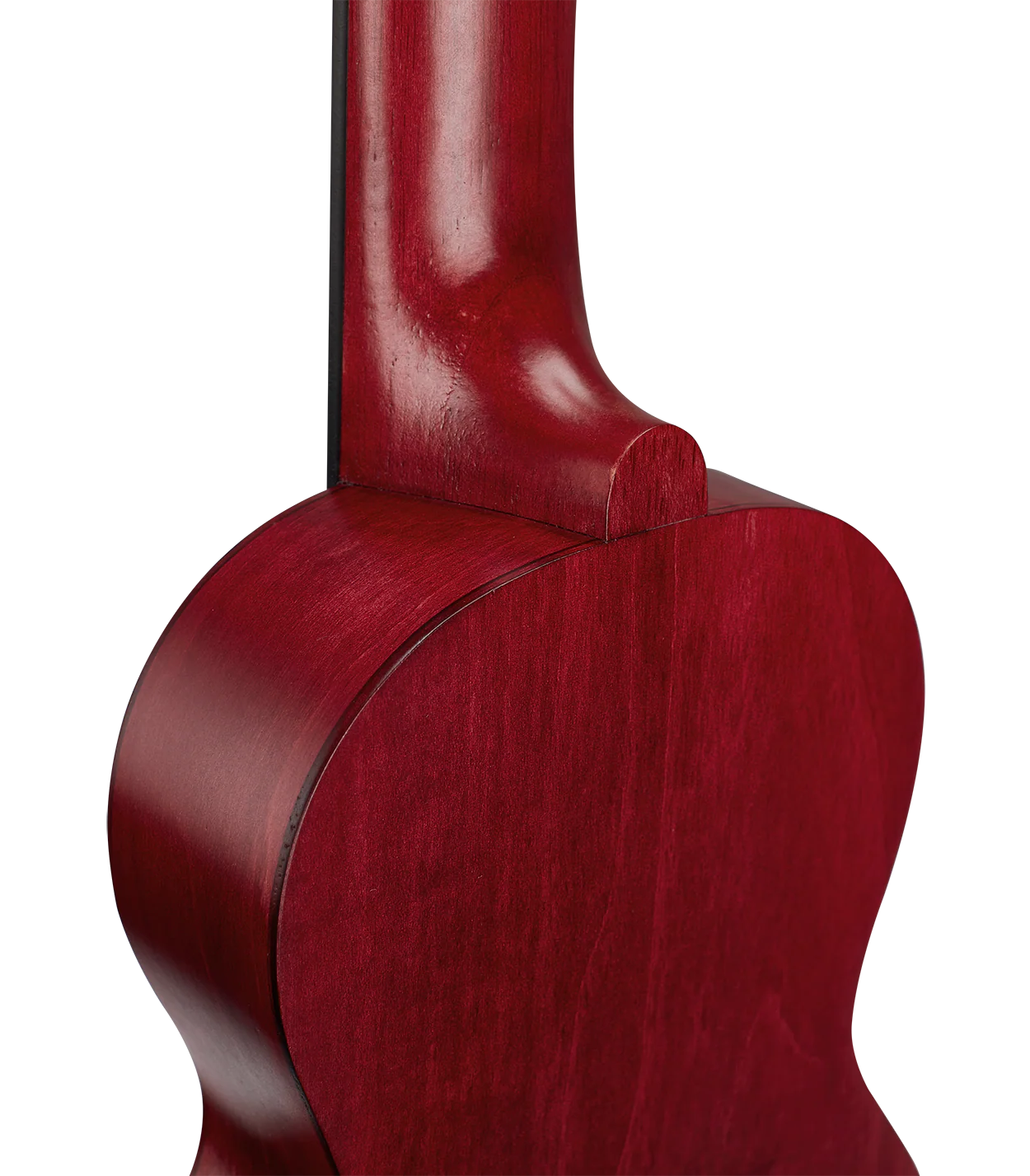 Mahalo MS1TRD Slimline Ukulele in Transparent Red - Image 5