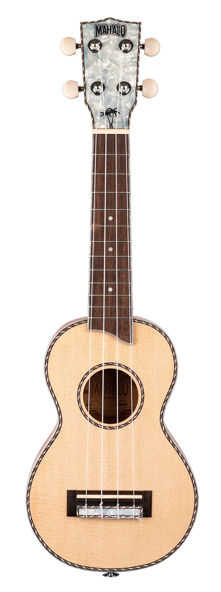 Mahalo Pearl Series MP1 Soprano Ukulele - Natural Matte - Image 5