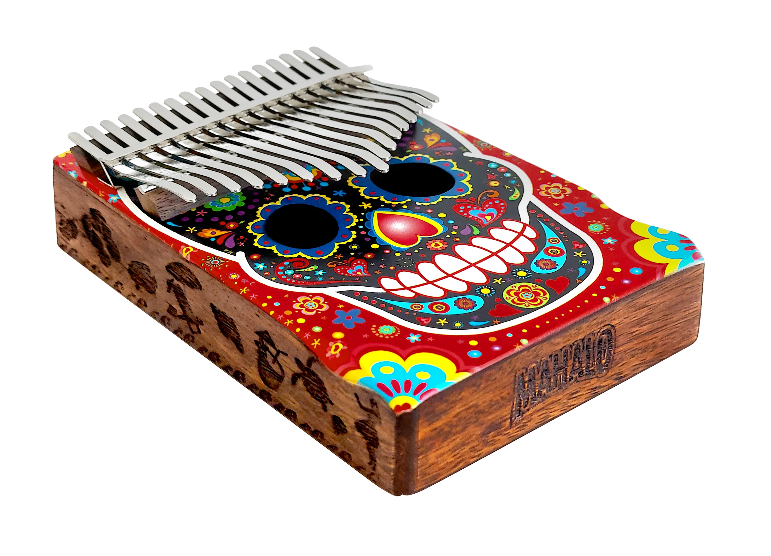 Mahalo Trembesi Wood 17-Key Kalimba - Skull