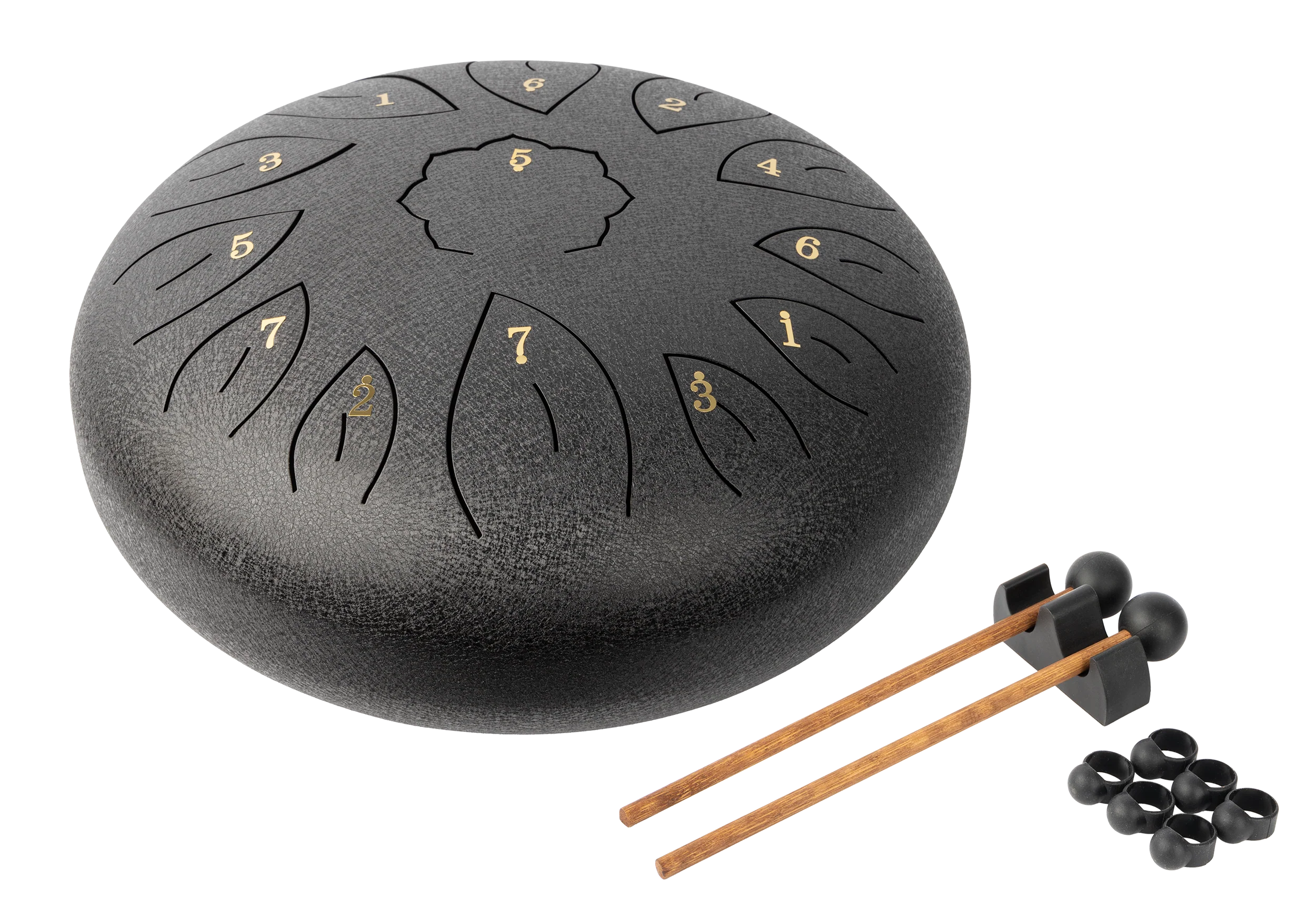 Mano Percussion 12 Tongue Drum Black