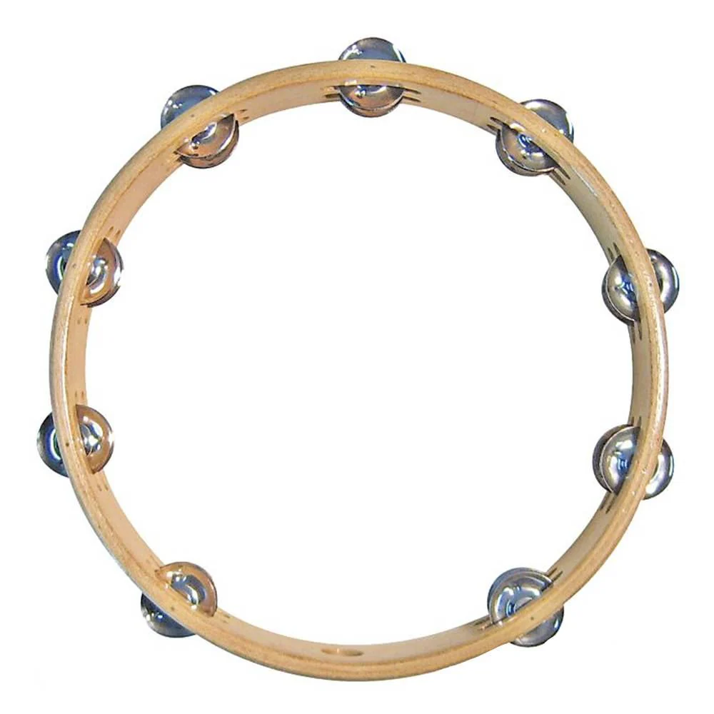 Mano Percussion 12inch Wood Rim 18 Pairs of Jingles Double Row - Image 3
