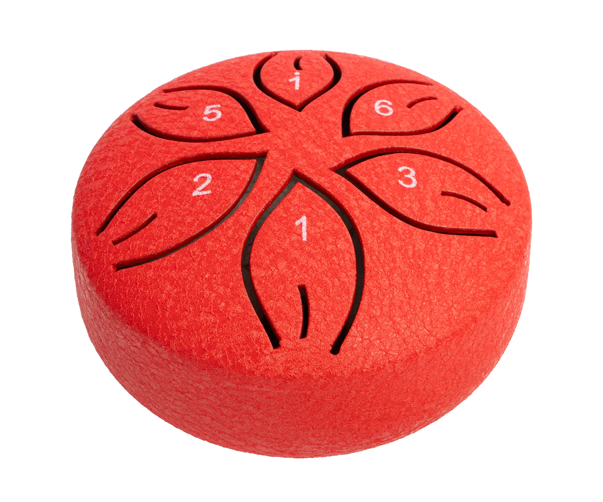 Mano Percussion 3 Tongue Drum (C Diatonic) - Red - Image 2