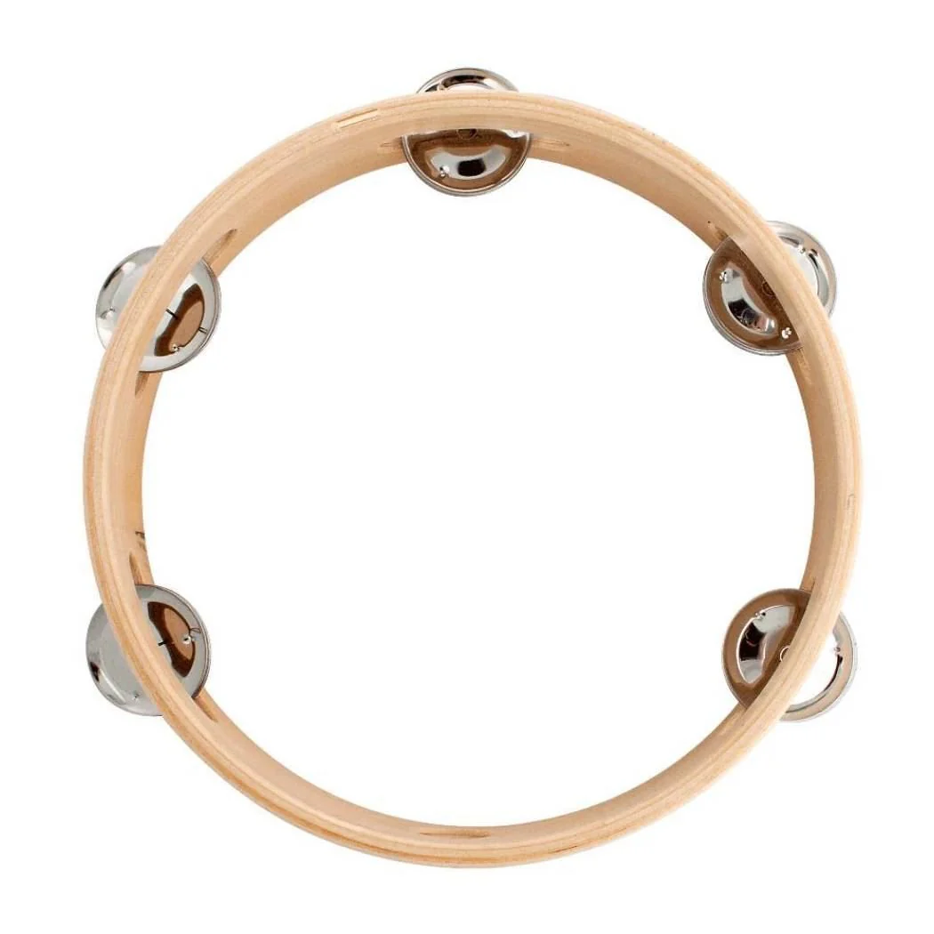 Mano Percussion 8inch Tambourine - 5 Pairs of Jingles - Image 3