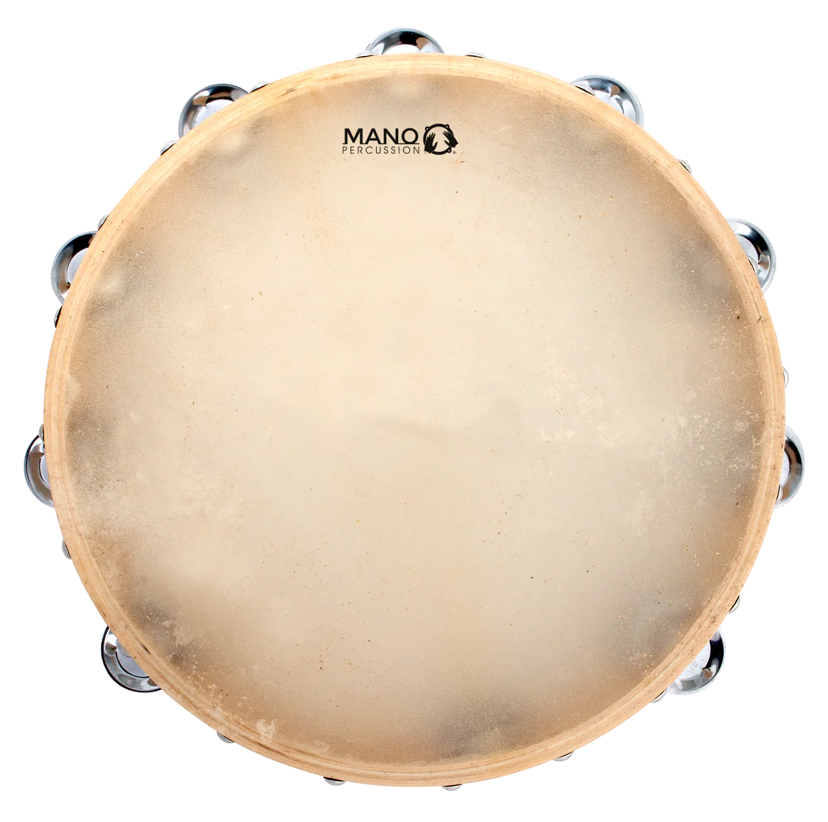 Mano Percussion ED614 12inch Tambourine with 18 pairs of Jingles on double