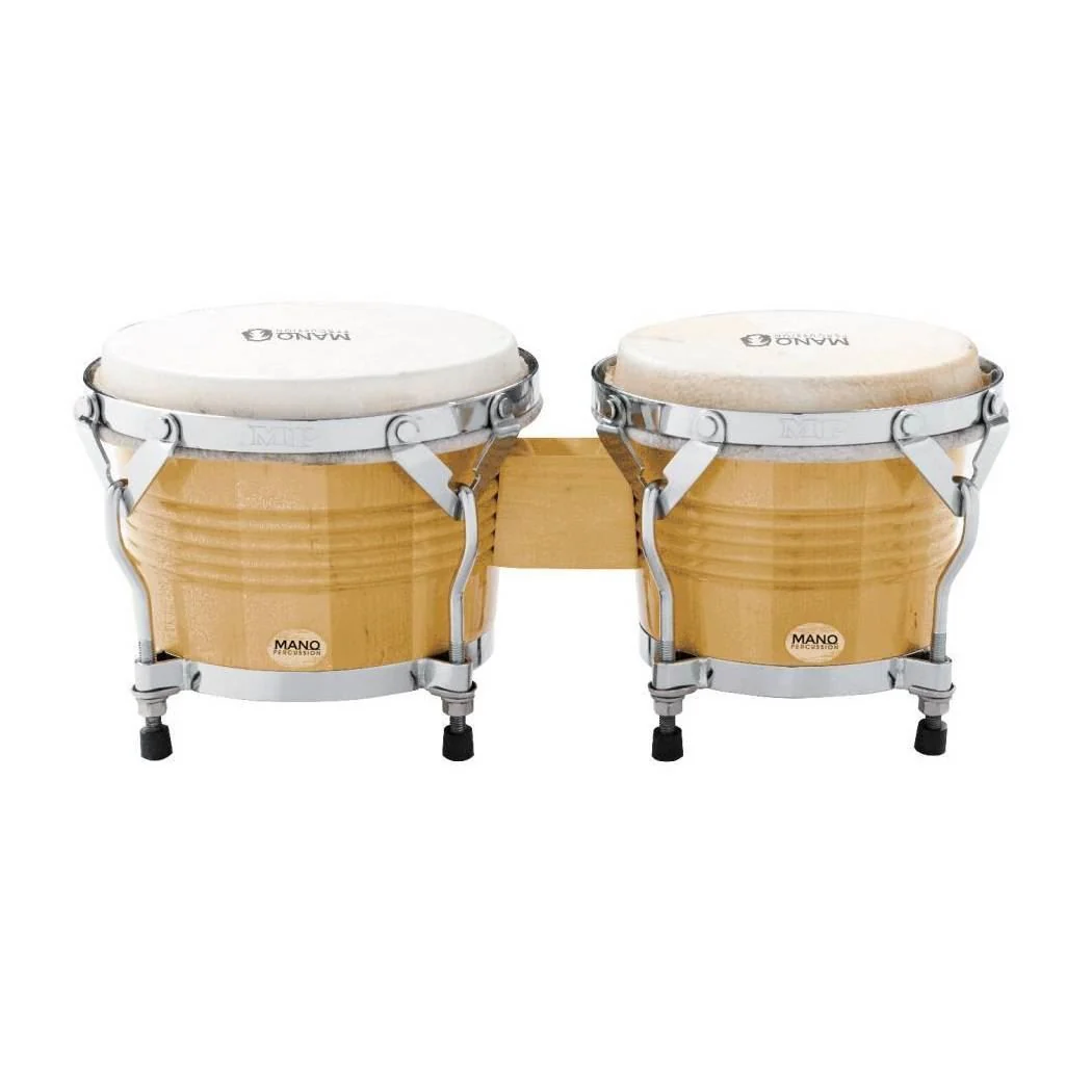 Mano Percussion MP1778NA 7 & 8in Bongos in Natural - Image 2