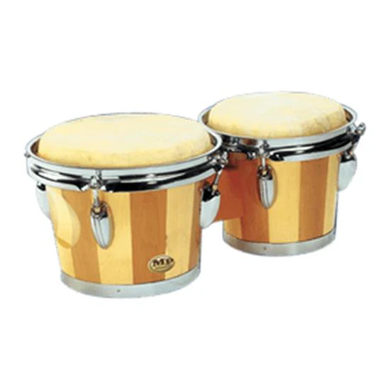 Mano Percussion MP714 Tunable Two-Tone 6/7 Bongos - Dark and Light Brown - Image 2