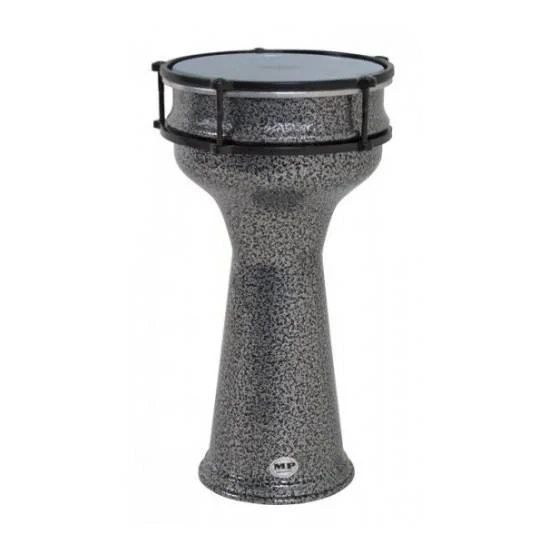 Mano Percussion MP978B Tunable 7.75 Aluminum Darbuka - Black Pewter - Image 3