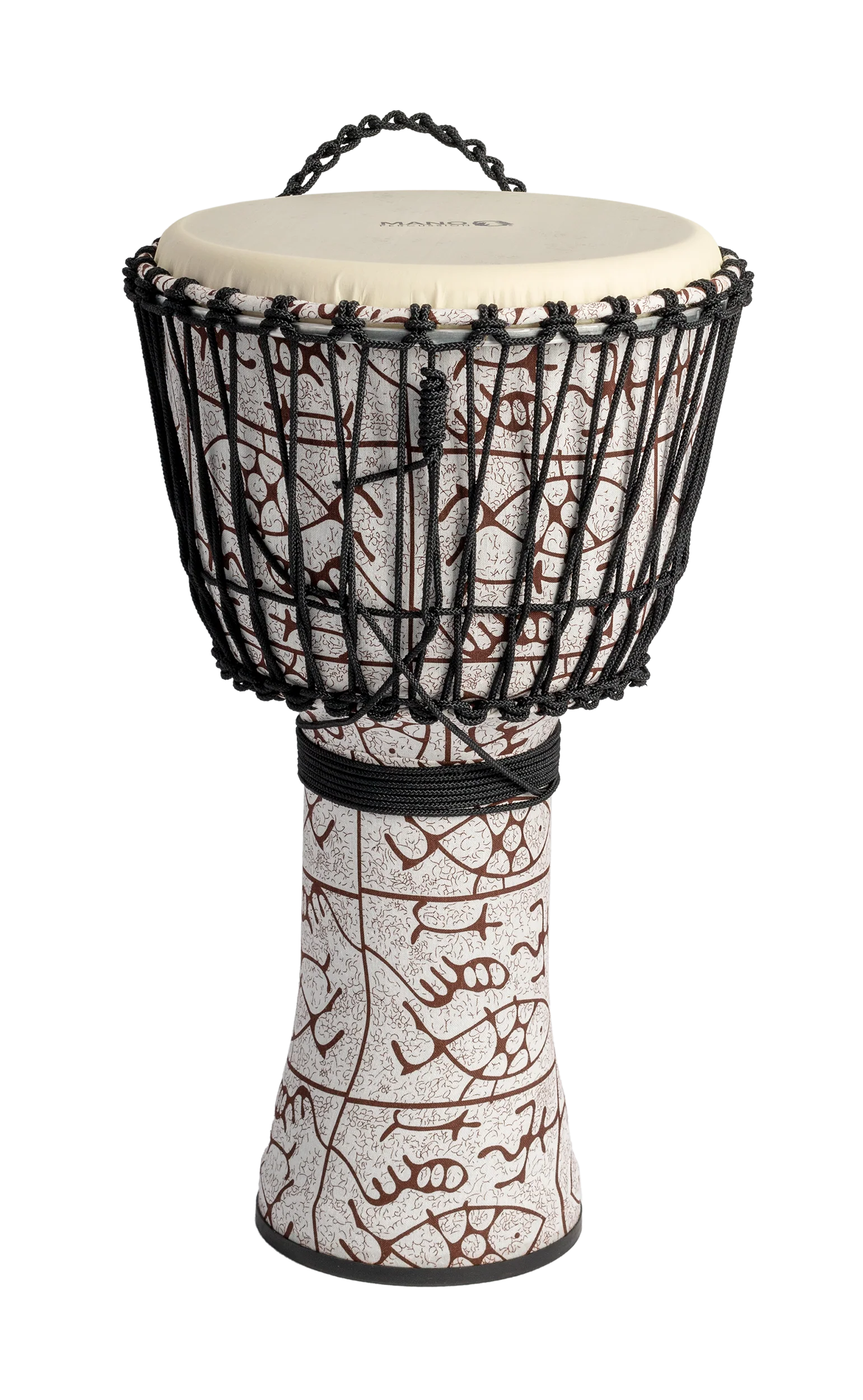Mano Percussion MPC33 12in Rope Tuneable Djembe - Natural Tone Finish