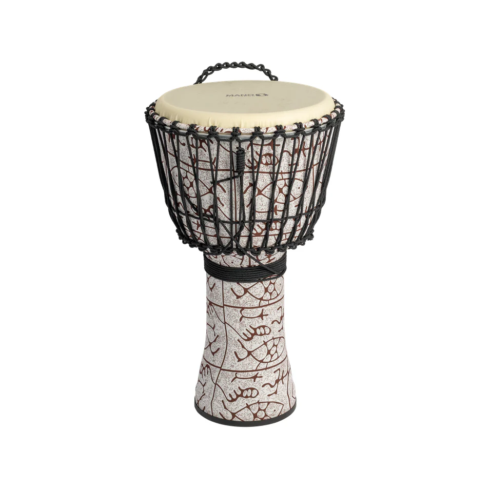 Mano Percussion MPC33 12in Rope Tuneable Djembe - Natural Tone Finish - Image 2