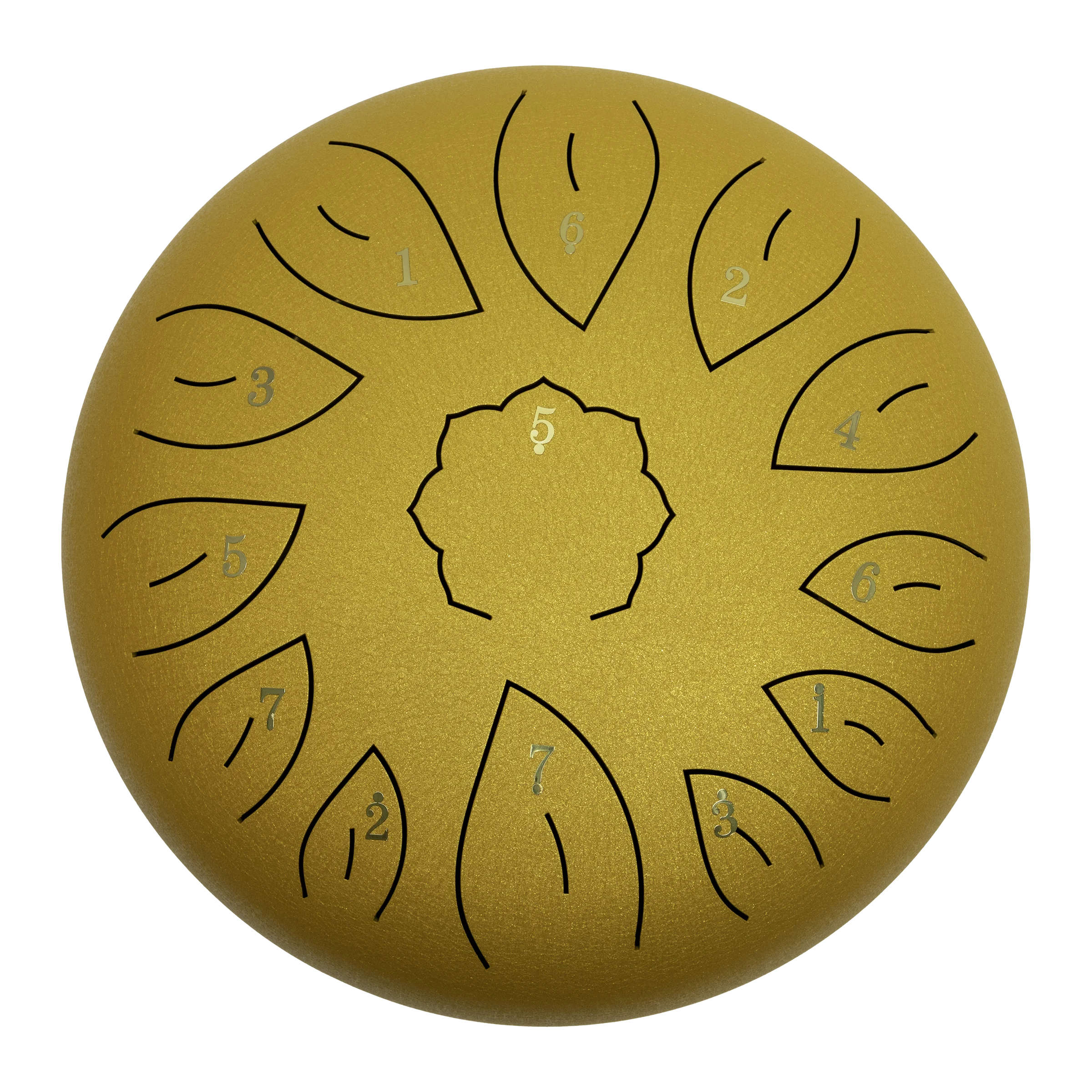 Mano Percussion MPC42GD 12 Tongue Drum Gold - Image 3