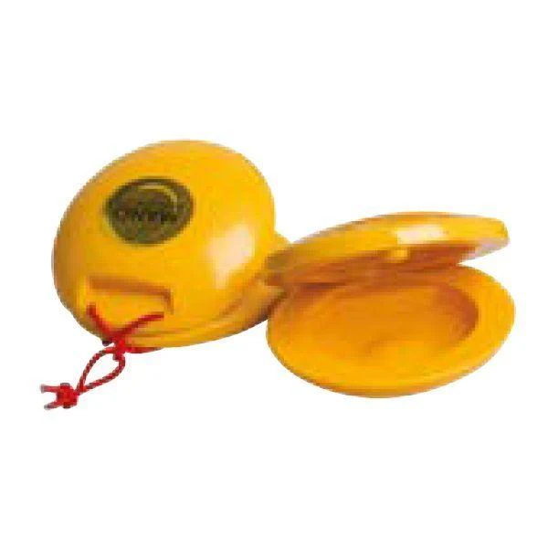 Mano Percussion Plastic Castanets - Yellow - Image 2