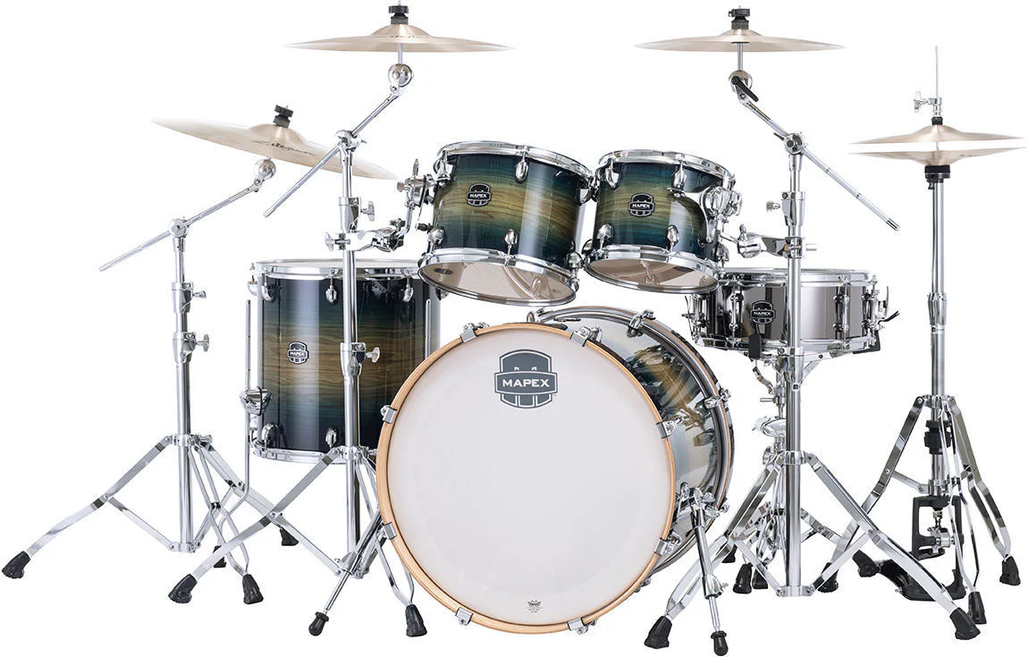 Mapex AR529SET Armory Series 5-Piece Drum Kit with 22in Bass Drum in Rainforest Burst - Image 2