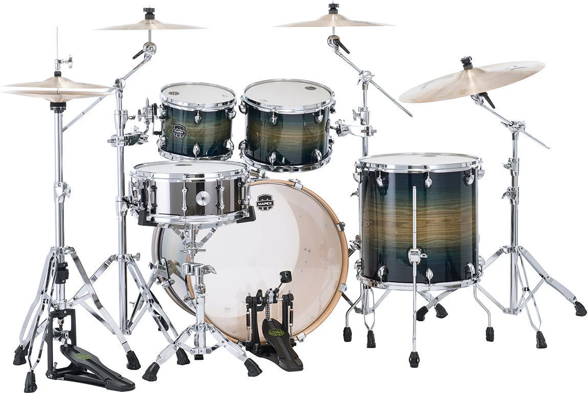 Mapex AR529SET Armory Series 5-Piece Drum Kit with 22in Bass Drum in Rainforest Burst - Image 3